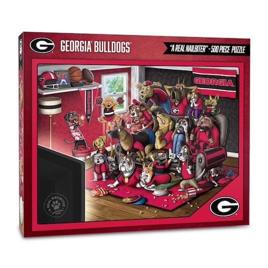 College Football Purebred Fans A Real Nailbiter 500 Piece Puzzle By Youthefan in Georgia Bulldogs | 18" x 24" | Michaels®